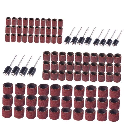 minkissy 102pcs Sanding Drum Bands Nail Drill Kit Includes Sanding Bands Mandrels for Rotary Tools for Carving Grinding and Finishing in Saudi Arabia