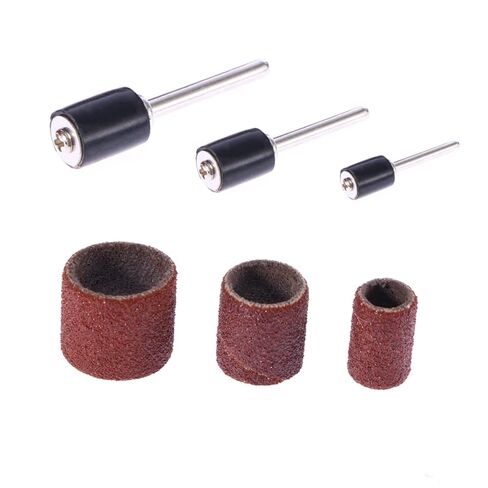 minkissy 102pcs Sanding Drum Bands Nail Drill Kit Includes Sanding Bands Mandrels for Rotary Tools for Carving Grinding and Finishing in Saudi Arabia