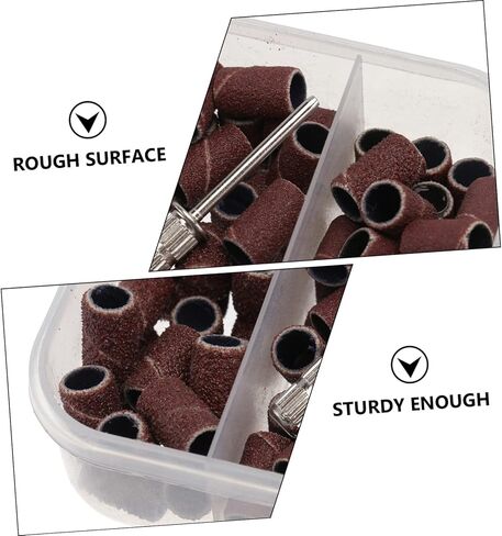 Sosoport Manicure Sanding Bands for Nail Advanced Polishing and Grinding Tools for Home and Salon Use Easy Removal of Nail Polish Glue Boxed in Saudi Arabia