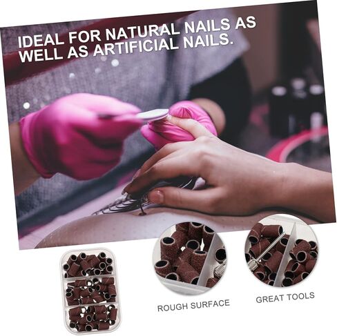 Sosoport Manicure Sanding Bands for Nail Advanced Polishing and Grinding Tools for Home and Salon Use Easy Removal of Nail Polish Glue Boxed in Saudi Arabia