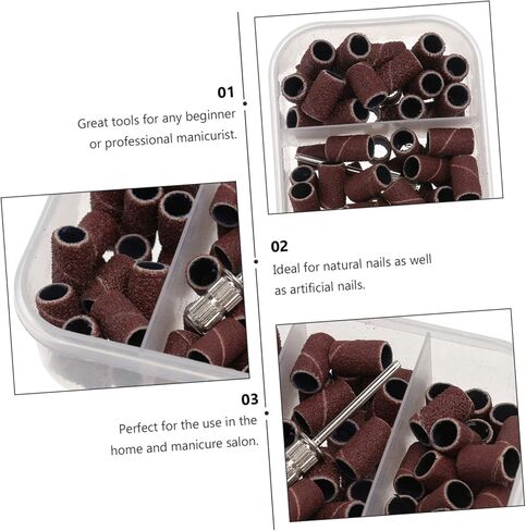 Sosoport Manicure Sanding Bands for Nail Advanced Polishing and Grinding Tools for Home and Salon Use Easy Removal of Nail Polish Glue Boxed in Saudi Arabia