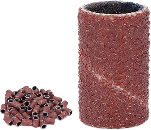 Yosoo Sanding Bands Sanding Bands، 100 قطعة من أربطة الصنفرة الفنية للأظافر، أدوات تجميل الأظافر والباديكير، تلميع وإزالة الجلد الميت، أربطة حفر الأظافر، مبرد أظافر، مبرد حصى، مجموعة مغزل in Kuwait