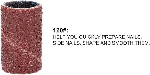 Yosoo Sanding Bands Sanding Bands، 100 قطعة من أربطة الصنفرة الفنية للأظافر، أدوات تجميل الأظافر والباديكير، تلميع وإزالة الجلد الميت، أربطة حفر الأظافر، مبرد أظافر، مبرد حصى، مجموعة مغزل in Kuwait