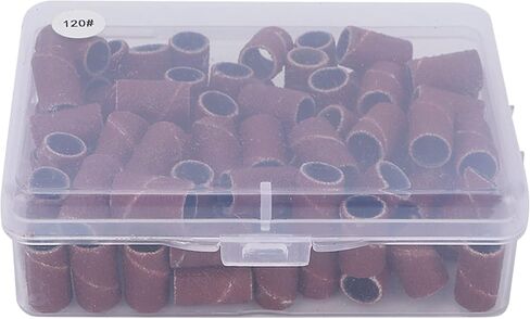 Yosoo Sanding Bands Sanding Bands، 100 قطعة من أربطة الصنفرة الفنية للأظافر، أدوات تجميل الأظافر والباديكير، تلميع وإزالة الجلد الميت، أربطة حفر الأظافر، مبرد أظافر، مبرد حصى، مجموعة مغزل in Kuwait