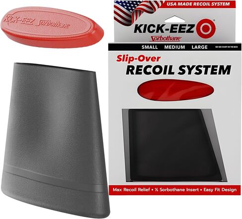KICK-EEZ Slip-On Recoil Pad with Sorbothane and Adjustable Length of Pull, up to 94% Recoil Reduction for Shotguns and Rifles, Butt Stock Pad in Kuwait