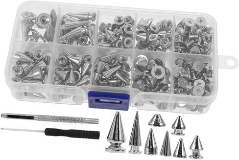 Gatuida 1Set Punk Studs Kit سبيكة سبايك ترصيع لتزيين الأحذية الملابس DIY سهلة التركيب لإكسسوارات الحرف اليدوية ومشاريع الموضة in Saudi Arabia