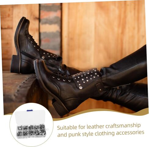 Gatuida 1Set Punk Studs Kit سبيكة سبايك ترصيع لتزيين الأحذية الملابس DIY سهلة التركيب لإكسسوارات الحرف اليدوية ومشاريع الموضة in Saudi Arabia