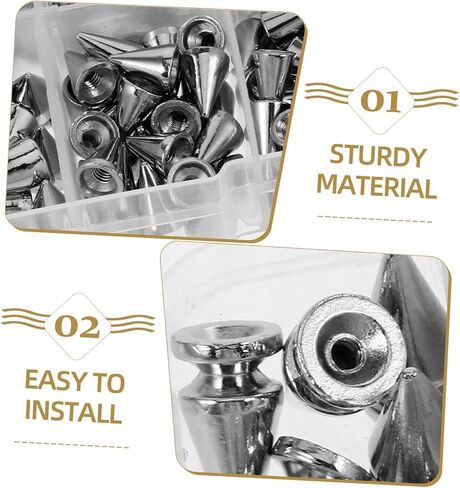 Gatuida 1Set Punk Studs Kit سبيكة سبايك ترصيع لتزيين الأحذية الملابس DIY سهلة التركيب لإكسسوارات الحرف اليدوية ومشاريع الموضة in Saudi Arabia