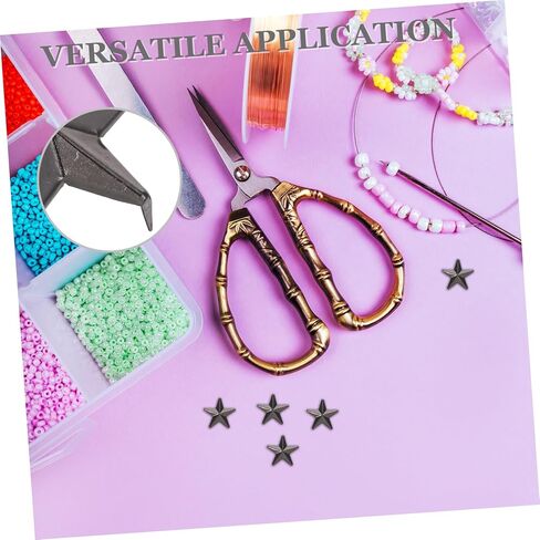 TEHAUX Mini Star Studs Set with Box Awl Small Decorative Rivets for Clothing Handbags and Crafting DIY Fashion Accessories for Dressmaking and Suitcase Hardware in Saudi Arabia