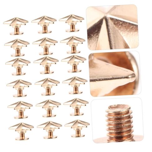 Cabilock 80pcs Punk DIY Star Studs for Clothing Shoes Hats Bags Alloy Spikes with Screws for Craft Decoration Easy to Install Rivets for Creative Accessories in Saudi Arabia