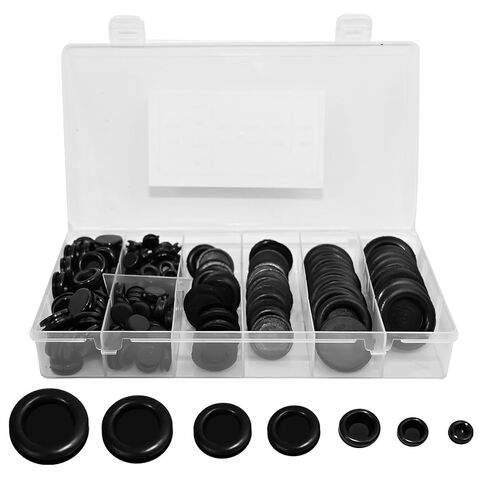 طقم حلقات مطاطية 170 قطعة، 7 أحجام حلقات أسلاك مقاومة للماء، سدادات ثقب مطاطية لجدار الحماية، لحماية خرطوم الكابل، الأسلاك، السيارات، قناة أسلاك ديكور المنزل in Kuwait