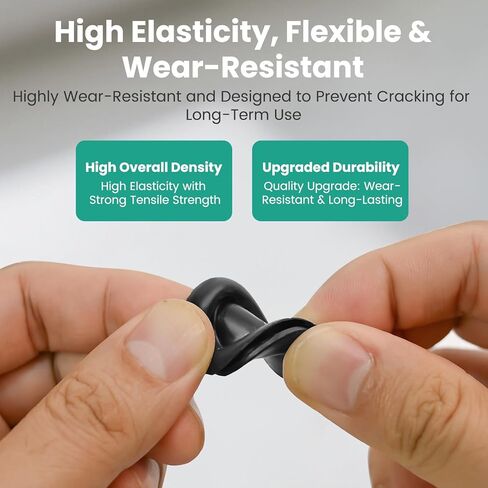 طقم حلقات مطاطية 170 قطعة، 7 أحجام حلقات أسلاك مقاومة للماء، سدادات ثقب مطاطية لجدار الحماية، لحماية خرطوم الكابل، الأسلاك، السيارات، قناة أسلاك ديكور المنزل in Kuwait