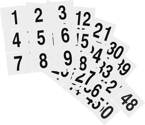 LIFKOME 1set Double-Sided Plastic Table Number Cards for Weddings Events and Restaurants Lightweight Seating Signs for Easy Guest Identification in Saudi Arabia