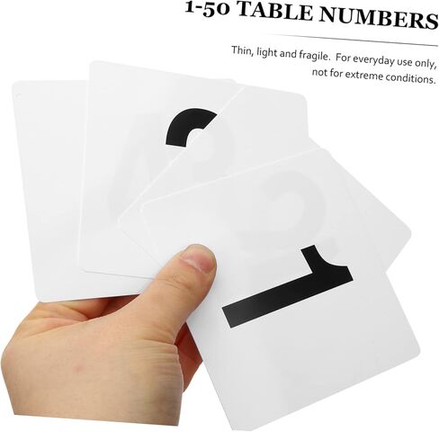 LIFKOME 1set Double-Sided Plastic Table Number Cards for Weddings Events and Restaurants Lightweight Seating Signs for Easy Guest Identification in Saudi Arabia