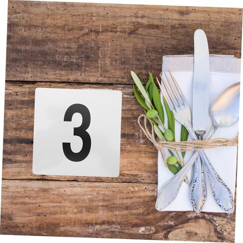LIFKOME 1set Double-Sided Plastic Table Number Cards for Weddings Events and Restaurants Lightweight Seating Signs for Easy Guest Identification in Saudi Arabia