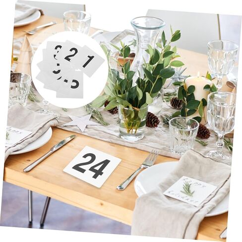 LIFKOME 1set Double-Sided Plastic Table Number Cards for Weddings Events and Restaurants Lightweight Seating Signs for Easy Guest Identification in Saudi Arabia