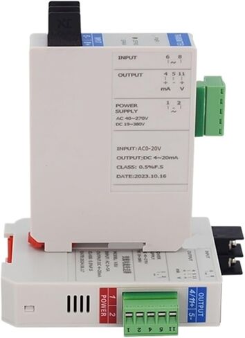 1pcs Voltage Transmitter AC 5V 100V 200V 500V 1000V Input 4-20mA 0-10V Output Signal Isolator DC24V 220V Power Voltage Sensor(AC0-5V Input,0-10V Output_DC19-380V) in Kuwait