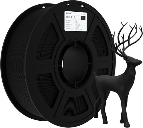 JAMG HE Matte PLA Filament 1.75 مم، دقة الأبعاد 1.75 مم، 1 كجم (2.2 رطل) بكرة من الورق المقوى خيوط طباعة ثلاثية الأبعاد تناسب معظم طابعات FDM ثلاثية الأبعاد (أصفر فاتح) in Kuwait