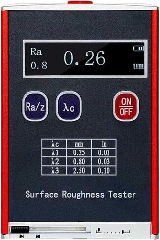 Sur-face Roughness Tester, high Precision 0.01μm Portable profilometer, Digital Concrete Rebound Tester, Measuring Range Ra/Rq 0.05~15.0μm Rz/Rt 0.1~50.0μm in Saudi Arabia