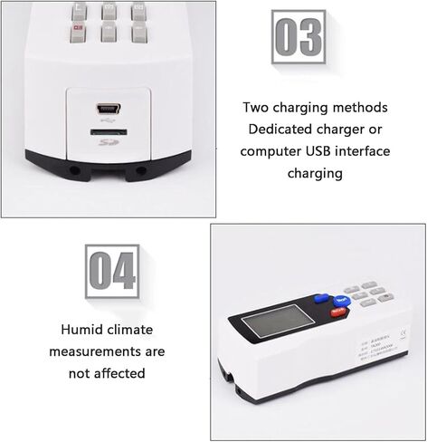 Sur-face Roughness Tester, 0.001um High Precision Digital Profilometer with LCD Display, Diamond Probe, for Metal Sur-face in Saudi Arabia