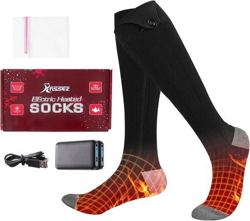 Heated Socks for Men Women - Rechargeable, Washable, Electric Heated Socks for Hunting, Camping, Hiking, Walking, Fishing, Cycling, Outdoor Work in Saudi Arabia
