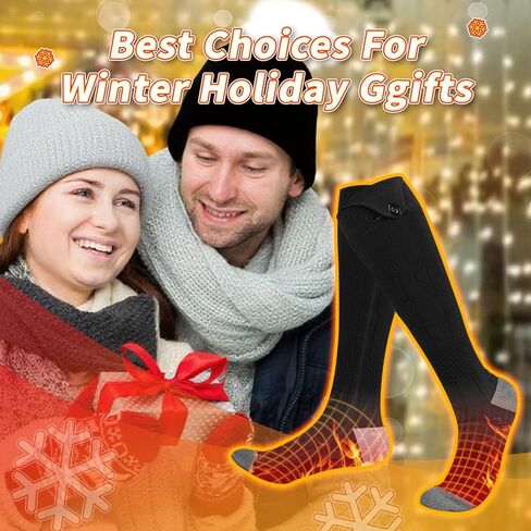 Heated Socks for Men Women - Rechargeable, Washable, Electric Heated Socks for Hunting, Camping, Hiking, Walking, Fishing, Cycling, Outdoor Work in Saudi Arabia
