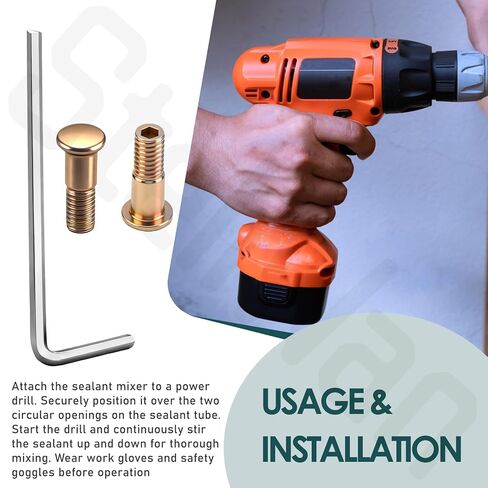 خلاط مانع التسرب (1/4 بوصة) متوافق مع أنابيب مانع التسرب SEMKIT، لطيران الحفر، مع ملحق التثبيت in Kuwait