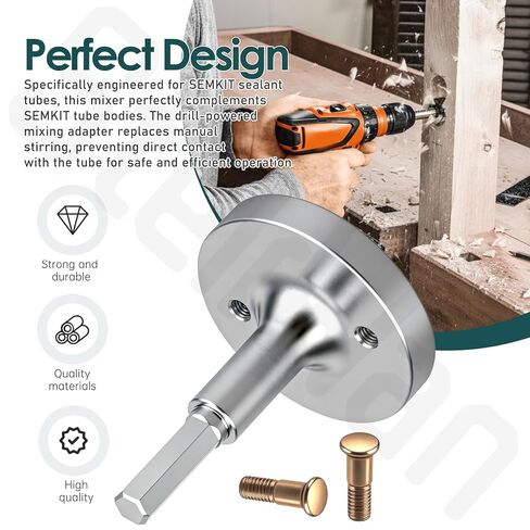 خلاط مانع التسرب (1/4 بوصة) متوافق مع أنابيب مانع التسرب SEMKIT، لطيران الحفر، مع ملحق التثبيت in Kuwait