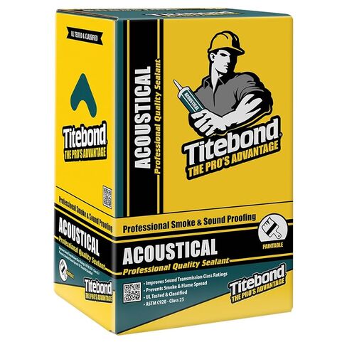Titebond مانع تسرب الصوت والدخان الصوتي 28 أونصة. (12 عبوة) - سدادة لتقليل الضوضاء، لاصق مرن قابل للطلاء، حشوة فجوات مانعة للحريق، تمنع انتشار اللهب - 2892 in Saudi Arabia