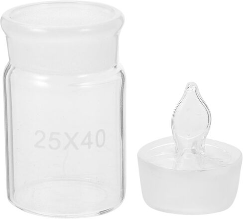 DOITOOL Laboratory Glass Weighing Bottle with Lid 25x40mm Sampling Weighing Holder for Lab Use Chemical Glassware in Saudi Arabia