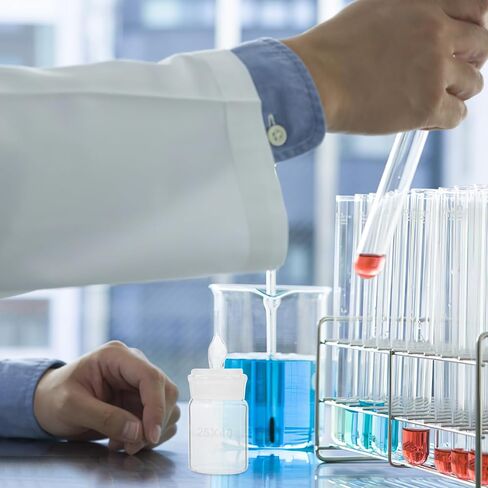 DOITOOL Laboratory Glass Weighing Bottle with Lid 25x40mm Sampling Weighing Holder for Lab Use Chemical Glassware in Saudi Arabia