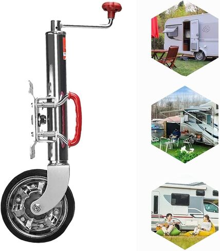 Boat Trailer Jack with Wheel - Trailer Jack Wheel, Lift Swivel Trailer Jack, Heavy-Duty Bolt-On Swivel Jack, 1550Lbs Capacity, 9.85 Lift,8'' Wheel, for Boat, M,10in lift/1550lbs in Saudi Arabia