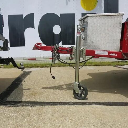 Trailer Jack Wheel - Foldable and Retractable Trailer Jack Support Wheels, Swivel Trailer Jack, Heavy Duty Boat Trailer Jack with 8'' Wheels, 1500 Lbs, for Rv T in Saudi Arabia
