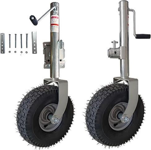 Trailer Jack Wheel - Beach Wheel Trailer Jack - Heavy-Duty Bolt-On Swivel Jack, 34Cm Trailer Support Wheel, Lift Swivel Trailer Jack, 900Kg, 29Cm Vertical Load,A-2000lbs/900kg in Saudi Arabia