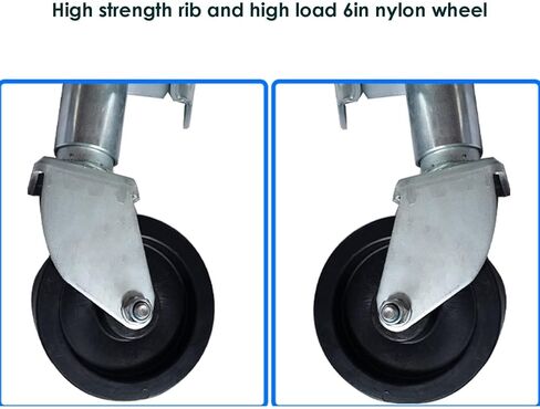 Bolt-On Swivel Tongue Jack - Lift Swivel Trailer Jack, Heavy Duty Boat Trailer Jack, with 6'' Dual Wheels, 10" Lift, 1500 Lbs Capacity/Side Swing Trailer Jack/,1500lbs/6in Duel Wheel in Saudi Arabia