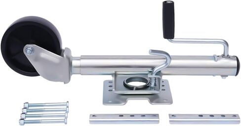 Trailer Jack Wheel - Bolt-On Swivel Tongue Jack - Boat Trailer Jack, Automatic Trailer Jockey Wheel, Heavy-Duty Jockey Wheel, Trailer Nose Wheel 1200 Lb, for T in Saudi Arabia