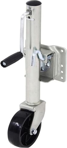 Bolt-On Swivel Tongue Jack - Trailer Rv Guide Wheels, Removable Boat Trailer Jack, Trailer Jockey Wheel with 6'' Rubber Wheel, 1200 Lb Capacity,10'' Lift, Boat in Saudi Arabia