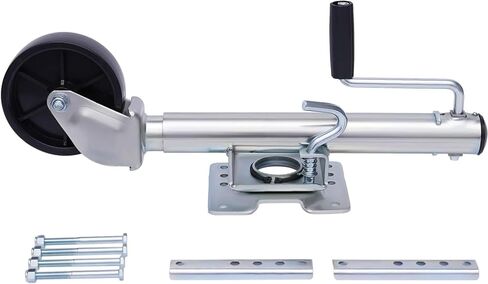 Lift Swivel Trailer Jack - Boat Trailer Jack with Wheel, 20Cm Trailer Support Wheel, 1200Kg Heavy-Duty Bolt-On Swivel Jack, Automatic Support Wheel, Support Whe in Saudi Arabia