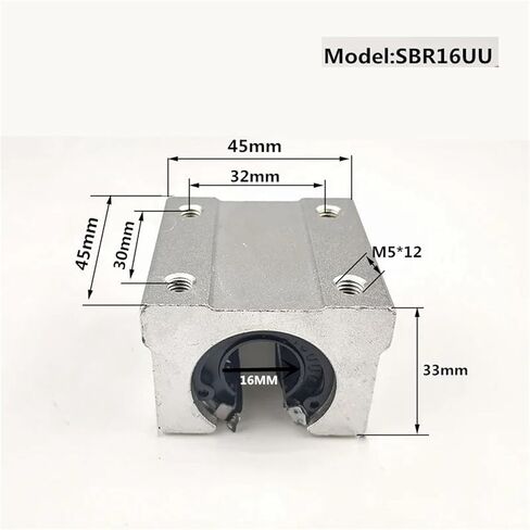 Bearings 4pcs SBR16UU SBR16 UU SBR16 Open Bearing Block CNC Parts Slide in Saudi Arabia