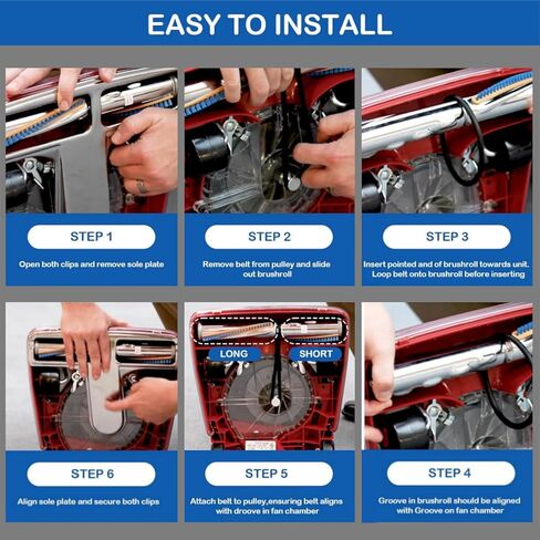 Upgraded Version, PU Vacuum Belt-Sanitaire Vacuum Parts,for Sanitaire Commercial Upright Vacuum SC679K SC684 SC688 SC886 SC887 SC888 SC899 SC9050D 1934 1950,Replace Parts 30563A 30563B, RD 52100 in Kuwait