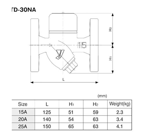 Automatic Steam Trap TD-30NA DN20 Flange Type Trap Steam Trap for Steam Condensate in Saudi Arabia