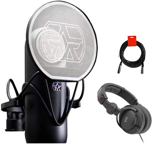 حزمة ميكروفون عنصر ميكروفونات Aston مع سماعة رأس Polsen Studio Monitor وكابل XLR in Kuwait