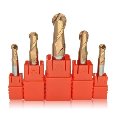 1Pieces Nano Micro Grain Coating Carbide 2 Short Flute Ball Nose End Mills HRC55 Tungsten Mill for 3D Engraving Stainless Steel Iron Copper Milling Cutter in Saudi Arabia