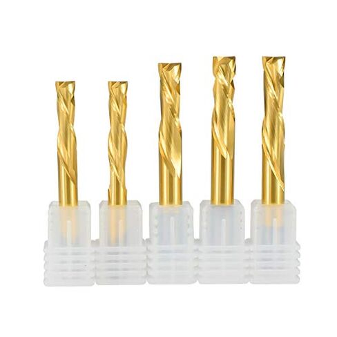 1pcs Square Nose End Mill 2 Flute UP Down CNC Router Bit 3.175/4/6/8/10mm Shank Carbide Milling Cutter in Saudi Arabia