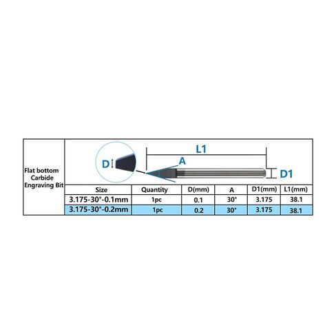 Carbide Milling Cutter 10pcs 3.175mm Shank Solid Engraving Bits for Carving End Mill in Saudi Arabia