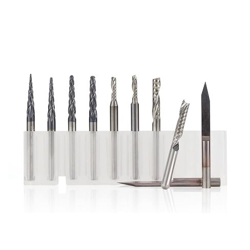 Carbide Milling Cutter 10pcs 3.175mm Shank Solid Engraving Bits for Carving End Mill in Saudi Arabia