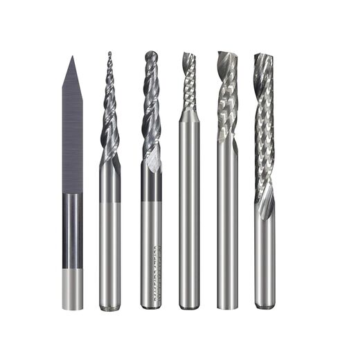 Carbide Milling Cutter 10pcs 3.175mm Shank Solid Engraving Bits for Carving End Mill in Saudi Arabia