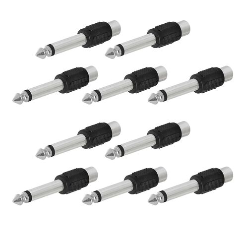 Fengpeng 10 قطعة/المجموعة أنثى جاك إلى 6.3 مللي متر 1/4 "ذكر أحادي التوصيل الصوت ستيريو محول موصل محول لأجهزة KTV المنزلية in Kuwait