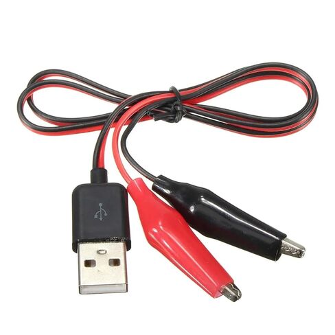 Fengpeng 58 سنتيمتر مشبك معدني التمساح المشبك الكهربائي لاختبار التحقيق اختبار إلى محول USB المتعدد سيارة المنزل in Kuwait