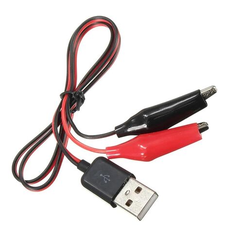 Fengpeng 58 سنتيمتر مشبك معدني التمساح المشبك الكهربائي لاختبار التحقيق اختبار إلى محول USB المتعدد سيارة المنزل in Kuwait